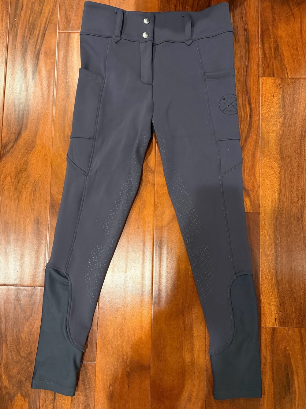Free Ride Winter Full Seat Breeches size M Slate Grey/Blue